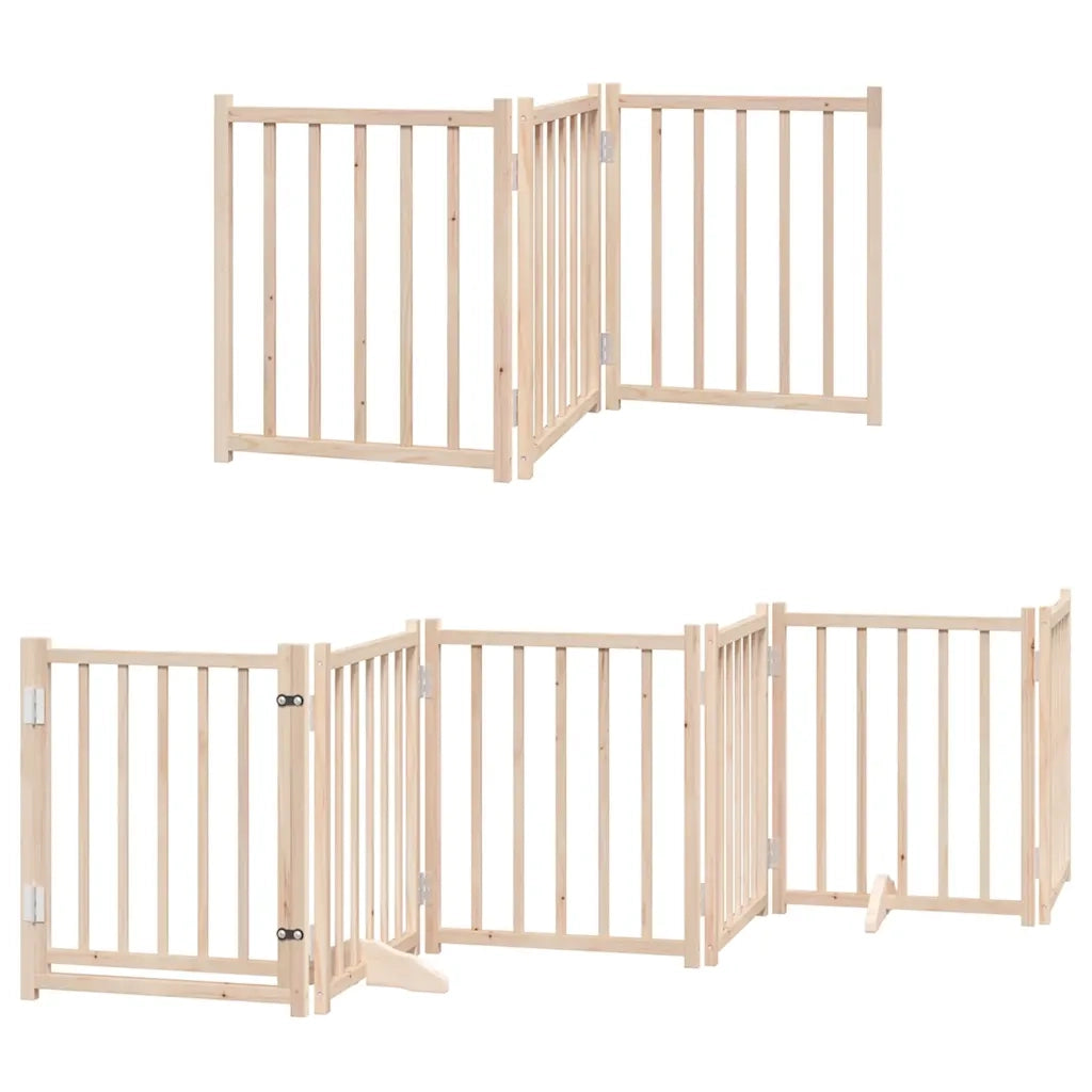 vidaXL Cancello per Cani Porta Pieghevole 15 Pannelli 750 cm in Pioppo