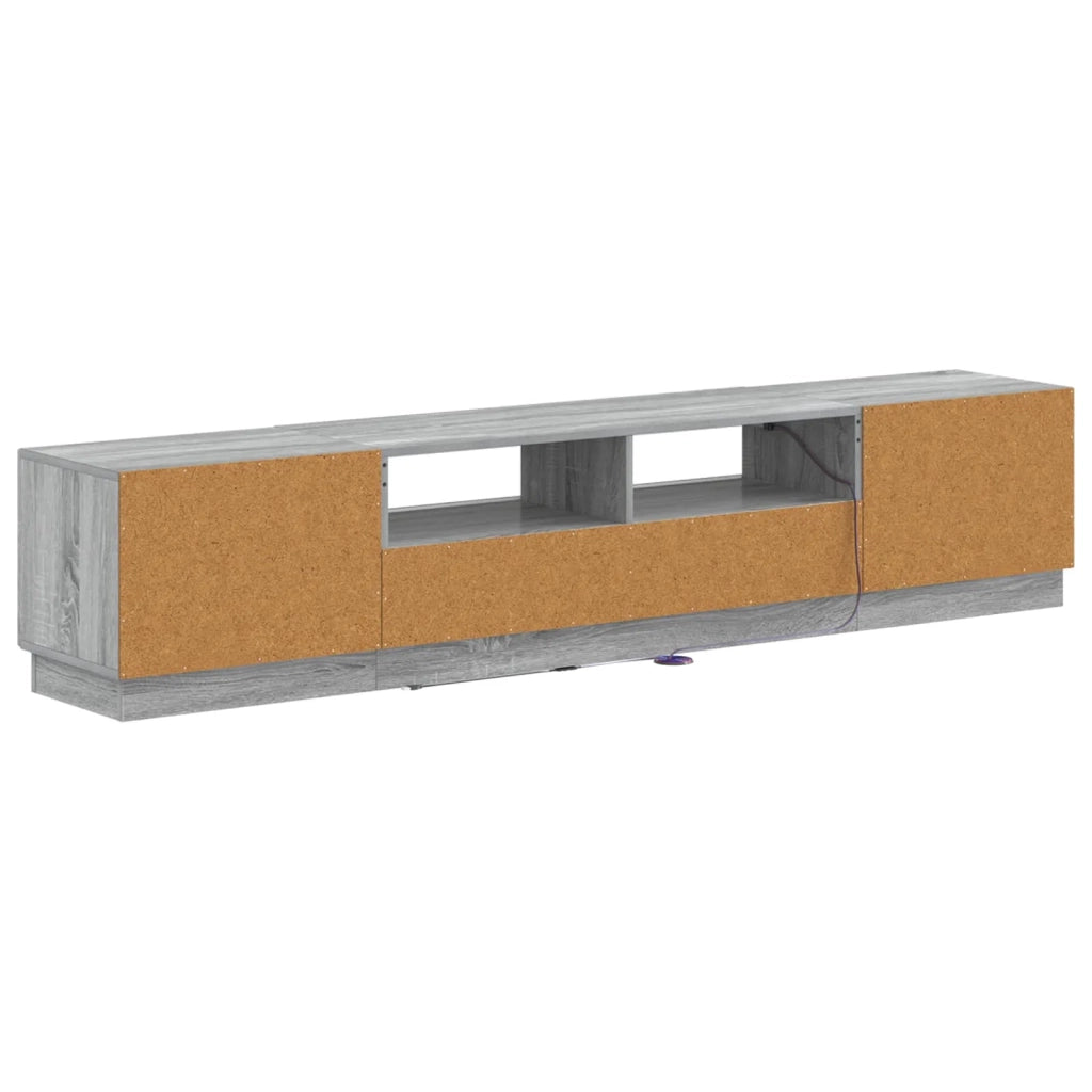 Mobile TV LED a 5 pezzi Sonoma grigio Legno ingegnerizzato 3416847
