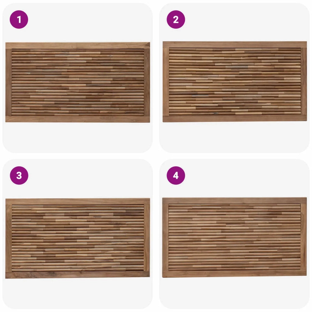 Testiera | Testata Naturale Legno di teak solido