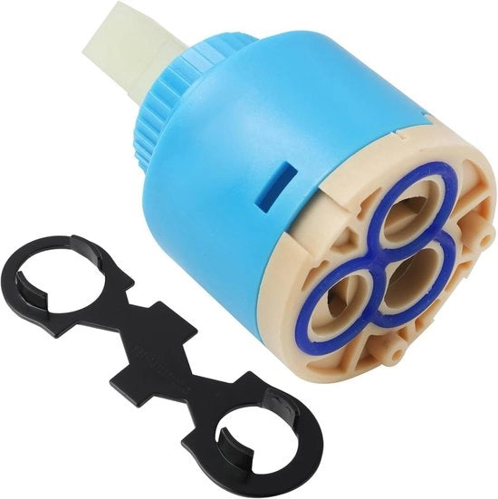 Caricatore di riserva per rubinetto 35 mm, Chiave multifunzionale per regolatori di pressione - Adatto per rubinetti a miscelazione unica - Cucina e bagno - Parte di ricambio per rubinetti miscelatori.