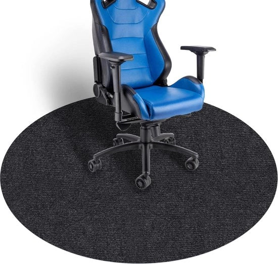 Tappeto di protezione per pavimento | Tappeto di protezione per scrivania | Tappeti per scrivania da gaming | 120 x 120 cm Rond | Pavimento duro | Versione migliorata - Grande tappeto antiscivolo multifunzionale per uso domestico