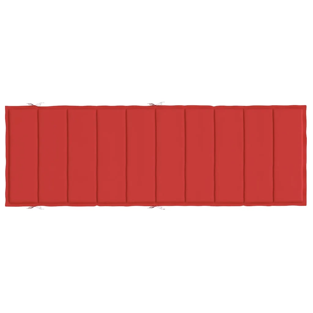 Cuscino per Lettino Rosso 186x58x4 cm in Tessuto Oxford 314164