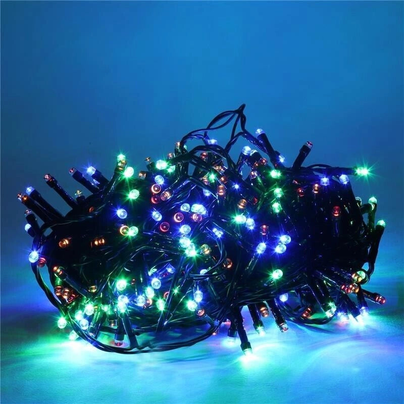HIGH-TECH LUCI DI NATALE 300 LED MULTICOLOR DA INTERNO E ESTERNO 17,5 METRI