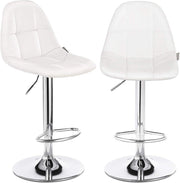 Sgabello Bar kit 2pz Altezza Regolabile Seduta Ergonomica Girevole a 360°