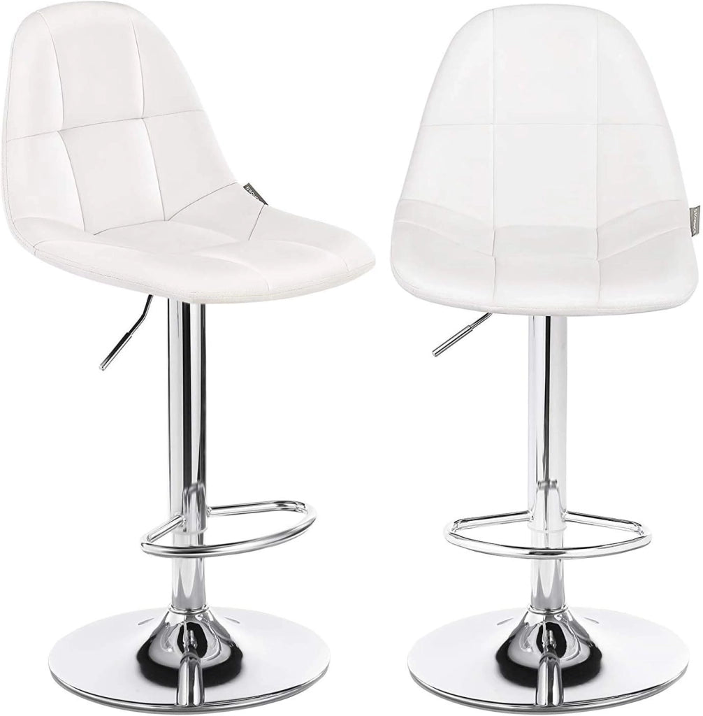 Sgabello Bar kit 2pz Altezza Regolabile Seduta Ergonomica Girevole a 360°