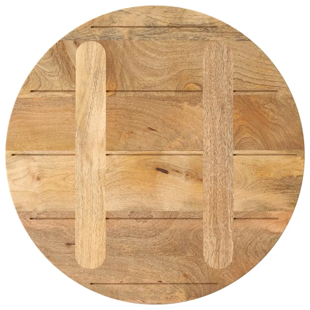 Piano per Tavolo Ø 60x2,5cm Rotondo in Legno Massello di Mango 370062
