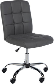 Sedia da ufficio Trenton in similpelle grigio
