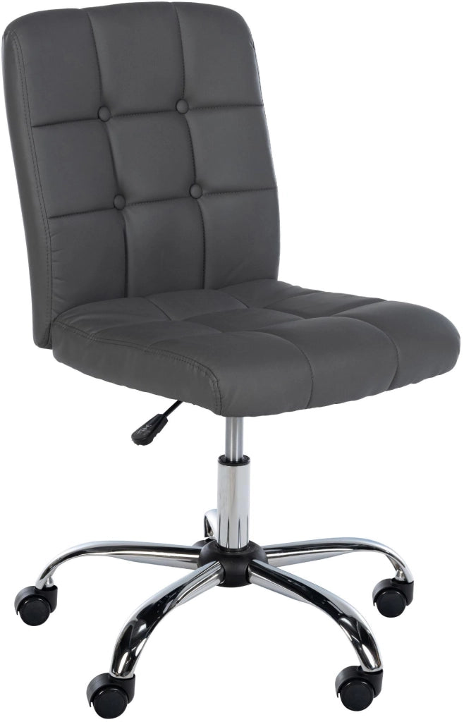 Sedia da ufficio Trenton in similpelle grigio