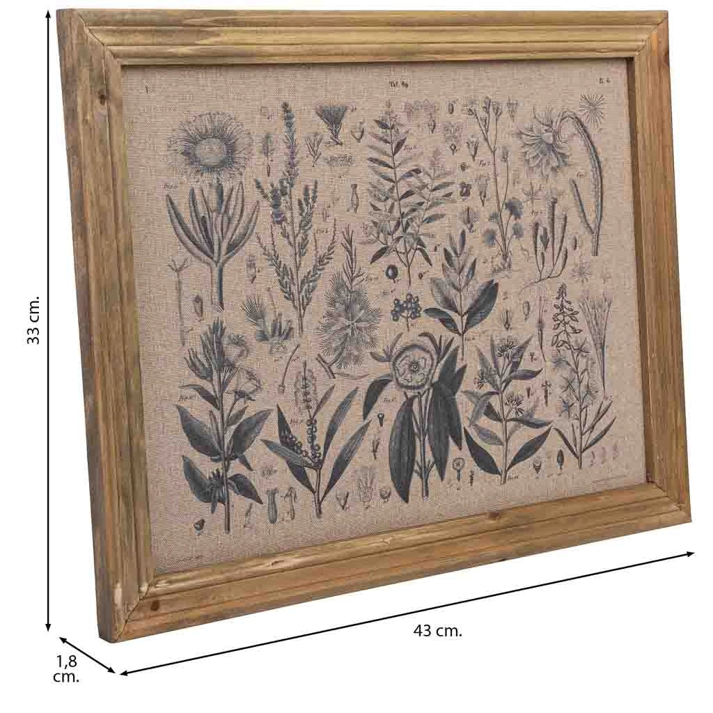 Quadro in tela stampata con cornice in legno, 33x43x1,8