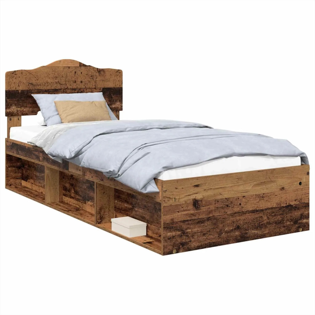 Struttura del letto Legno vecchio 90 x 200 cm Pino massello 3412950