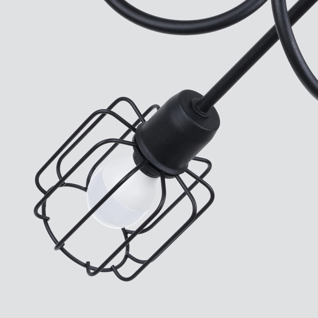 Lampadario BELUCI 3S nero