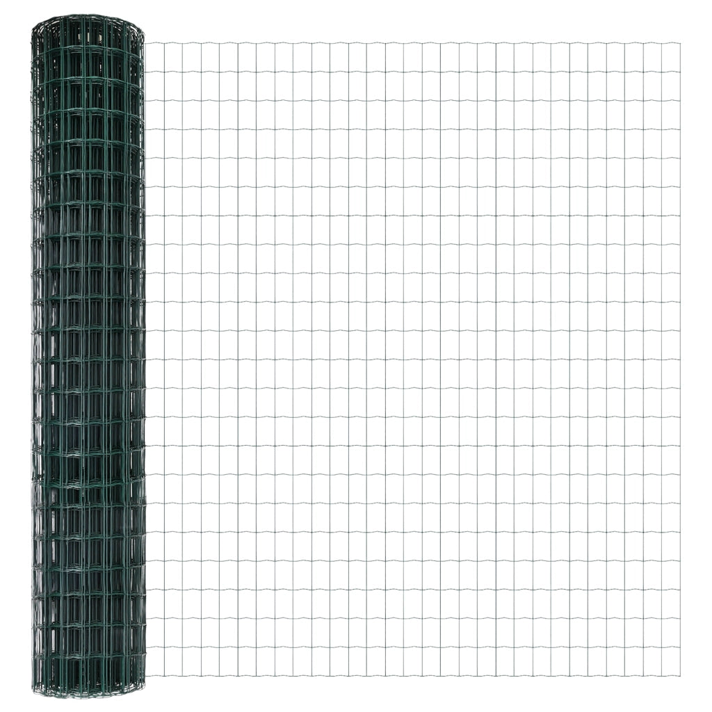 Recinzione Euro con 5 Post U Verde 1.6x10 m Acciaio