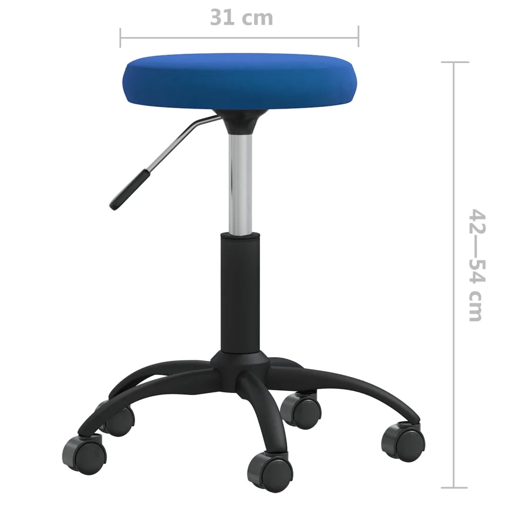 Sedia da Pranzo Blu in Velluto 3085731