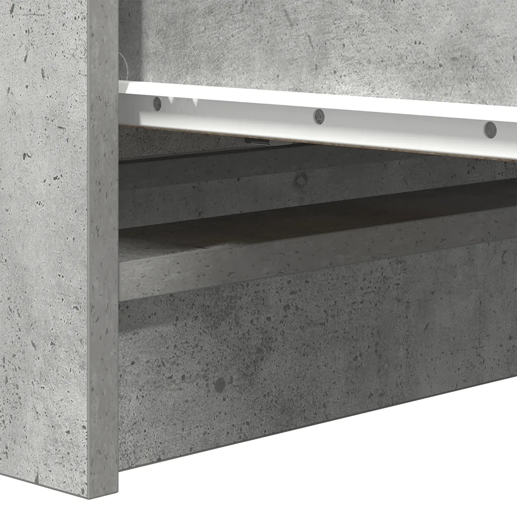 Credenza | Madia | Buffet da pranzo | Armadio da pranzo Grigio Cemento 80x35x99 cm in Legno Multistrato