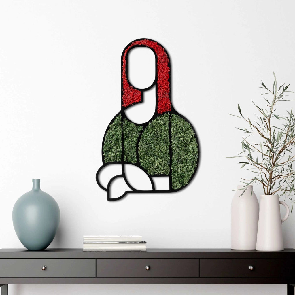 Misolo, Quadro Materiale Struttura in Legno Nobilitato, 48x31h cm Verde