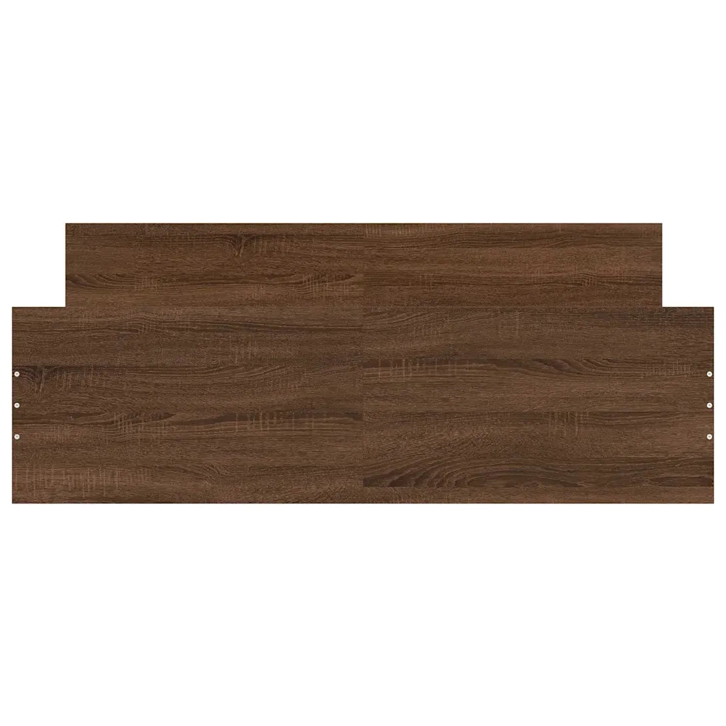 Giroletto con Testiera e Pediera Rovere Marrone 150x200 cm 3203760