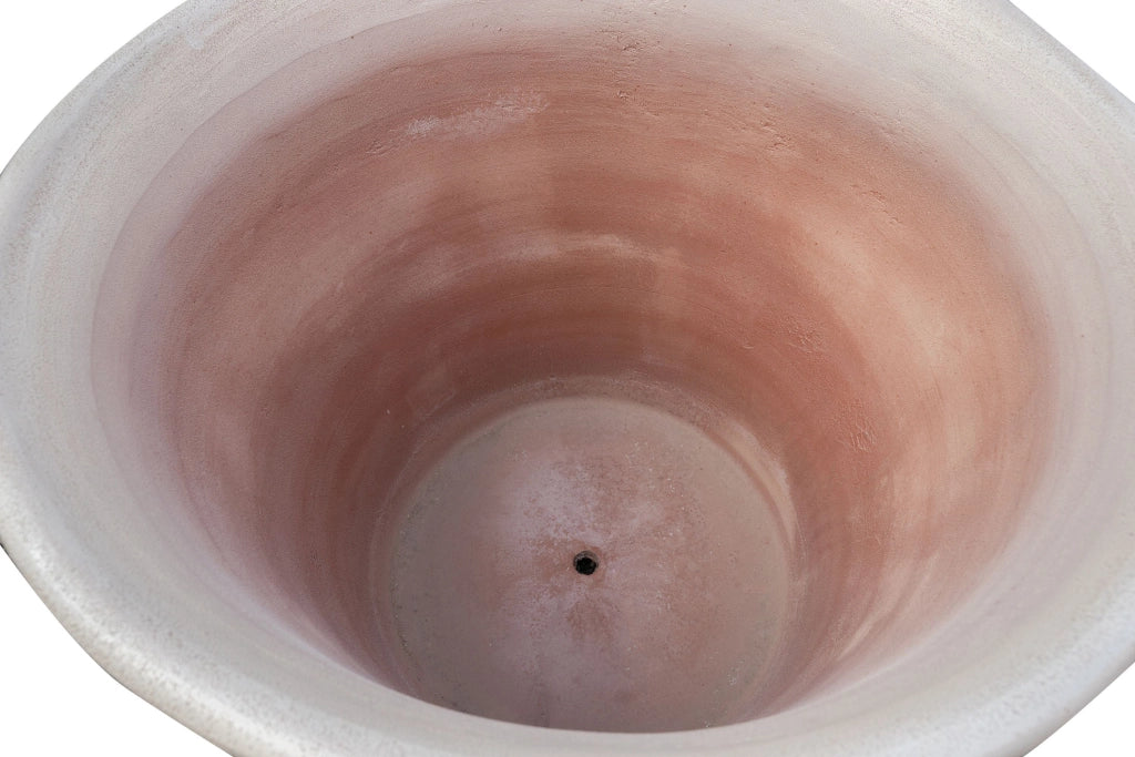 Biscottini Vaso in Terracotta smaltato 100% Made in Italy interamente Lavorata a Mano
