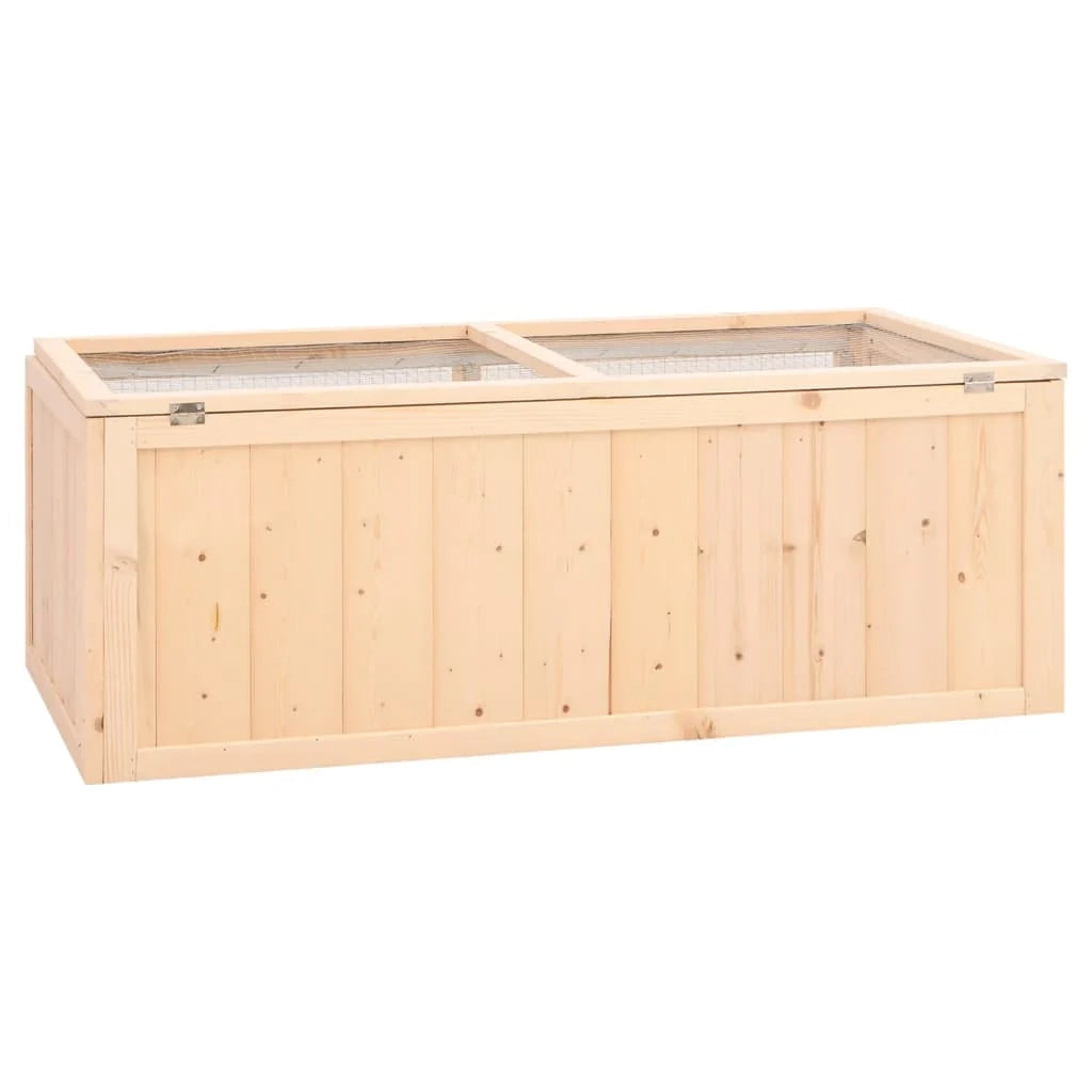 Gabbia per criceti 104 x 52 x 38 cm in legno massello di abete marrone 02_0041676