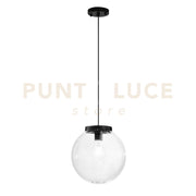 SOSPENSIONE POLLY IN FIBRA DI PLASTICA E PMMA TRASPARENTE 1 LUCE ATTACCO E27 128X25X25 IP44 CM.