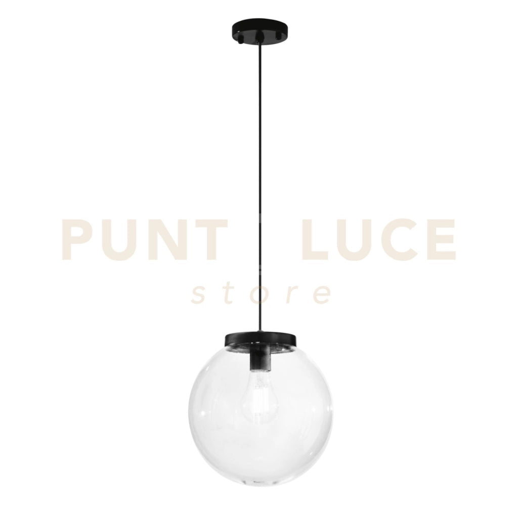 SOSPENSIONE POLLY IN FIBRA DI PLASTICA E PMMA TRASPARENTE 1 LUCE ATTACCO E27 128X25X25 IP44 CM.