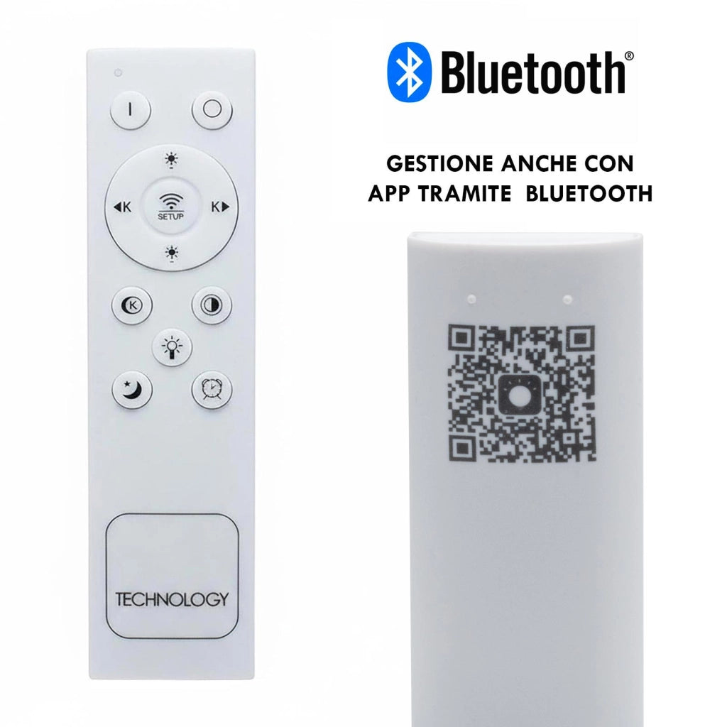 Plafoniera Geometrica LED 48W CCT Bluetooth Dimmerabile Quadrata Cornice Dorata Luce Salotto Ufficio Cucina Telecomando