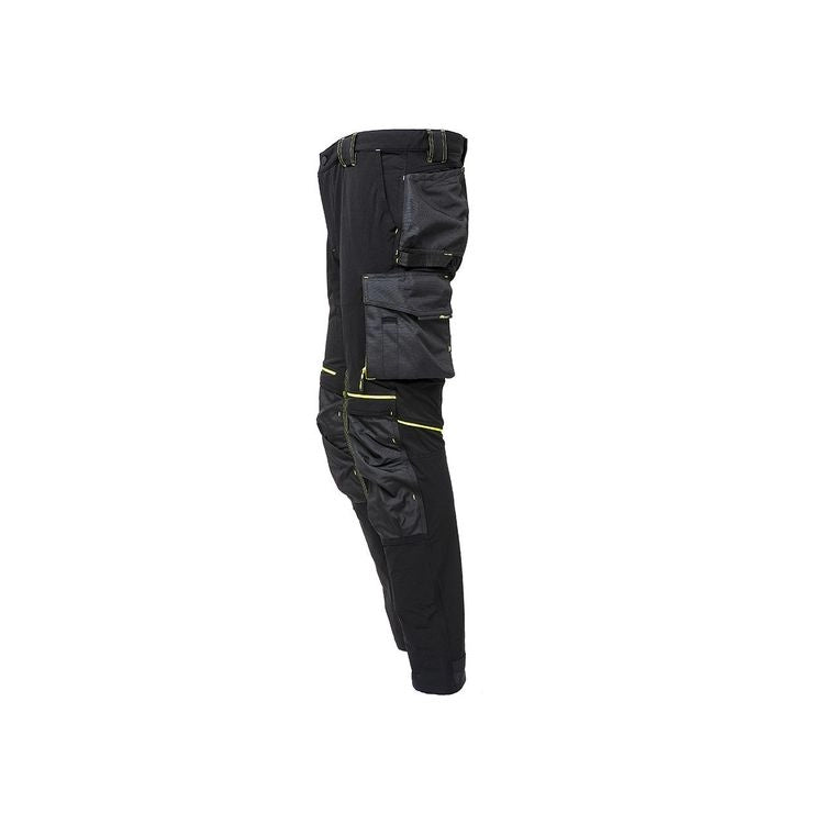 U-POWER PANTALONE ATOM SLIM FIT NERO-GIALLO TG.L- 1,0 pz