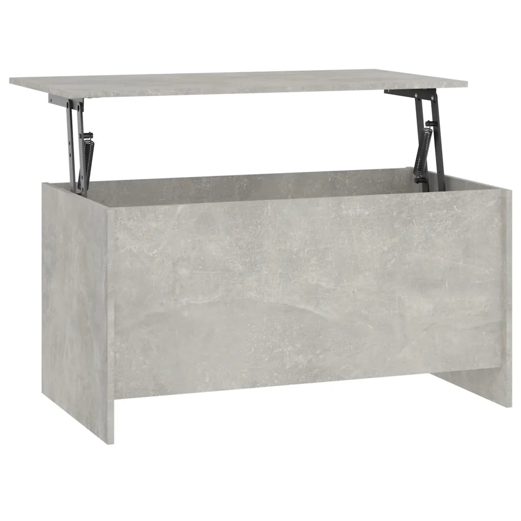 Tavolino Grigio Cemento 102x55,5x52,5 cm in Legno Multistrato 809669