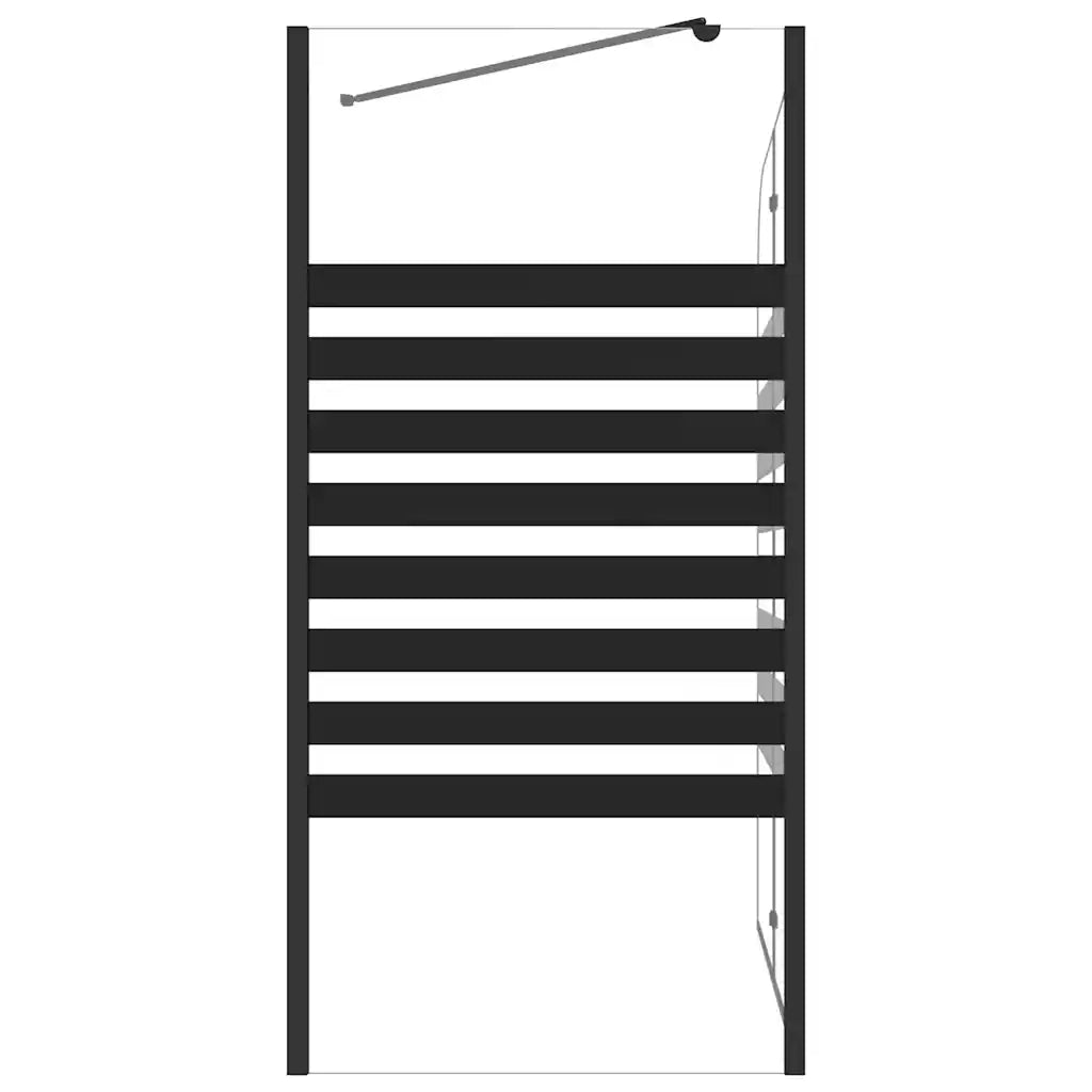 Box Doccia a Strisce 120x68x130 cm in Vetro Temperato CFW3062784