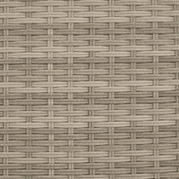 Lettino con Baldacchino e Cuscini Grigio Chiaro in Polyrattan 368340