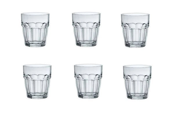 Set 6 Bicchieri Coffe Rock Bar Drink Shot Impilabili 7 cl