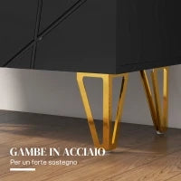 Scarpiera Moderna per 15-20 Paia di Scarpe, Ripiani Regolabili e Chiusura Ammortizzata, Nero