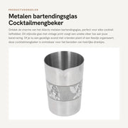 Tazza da Cocktail Vintage Stampa - Acciaio Inossidabile 304 - Facile da Pulire - Multifunzionale - Capacità Adatta - Materiale Duraturo