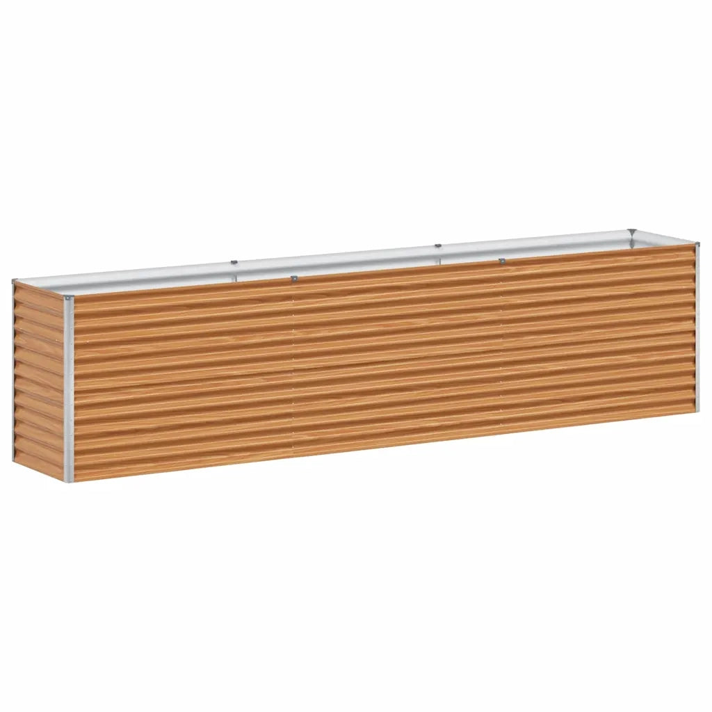 Fioriere | Cassetta per fiori | Letto rialzato da giardino 290 x 50 x 68 cm Acciaio zincato