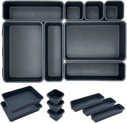 Organizzatori di carico modulare da 8 pezzi - Adatti per cucina/ufficio/bagno - Resistenti in PVC - 3 dimensioni - Ideali per piccoli oggetti