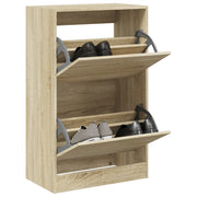 Scarpiera-Scaffale per scarpe Rovere Sonoma 60x34x96,5 cm in Legno Multistrato