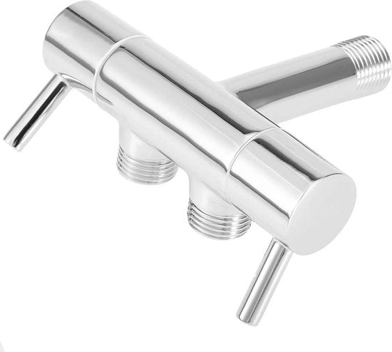 Valvola di scarico Doppia manopola Divertente Regolatore di flusso Verniciato regolatore di pressione Bidet Valvola di scarico WC - G1/2 pollici tubo - alta qualità.