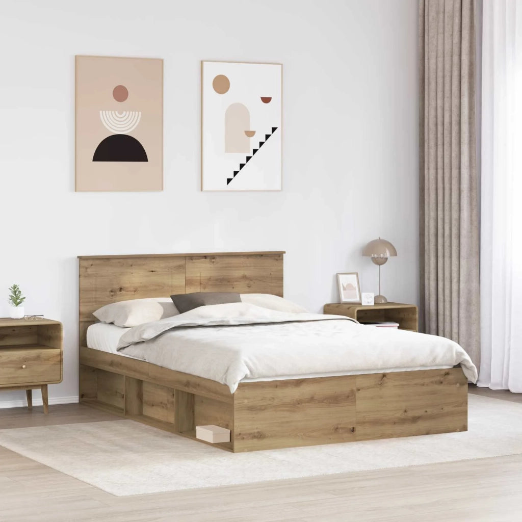 Struttura del letto Rovere Artigianale 150 x 200 cm 3407867