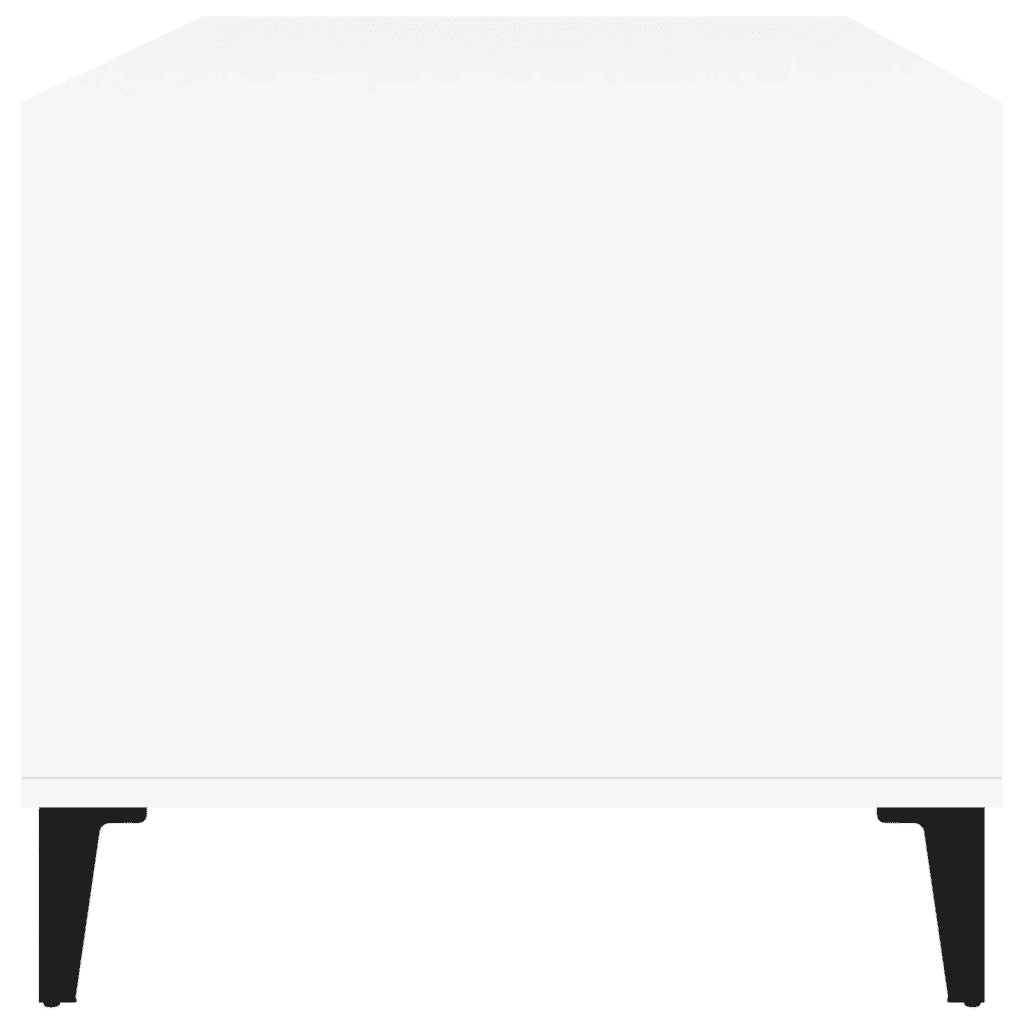 Tavolino da Salotto Bianco 90x49x45 cm in Legno Multistrato 819620