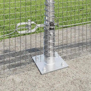Palo della recinzione Argento 50 x 0,4 m (rete 16 x 16 mm)