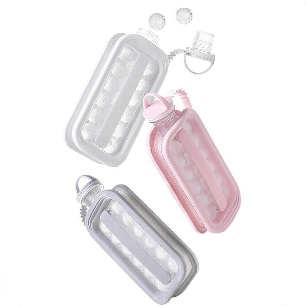 2 in 1 Bottiglia borraccia forma ghiaccio 17 sfere espandibile 156 - 1400Ml S-12