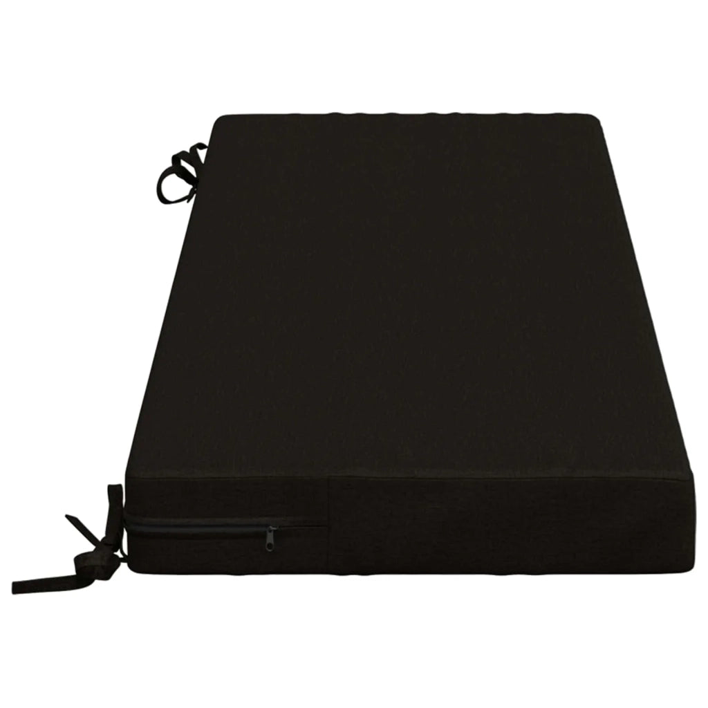 Cuscini per Panchina a 2 Pezzi SOEST 2 pz 100% Poliestere Nero 949617
