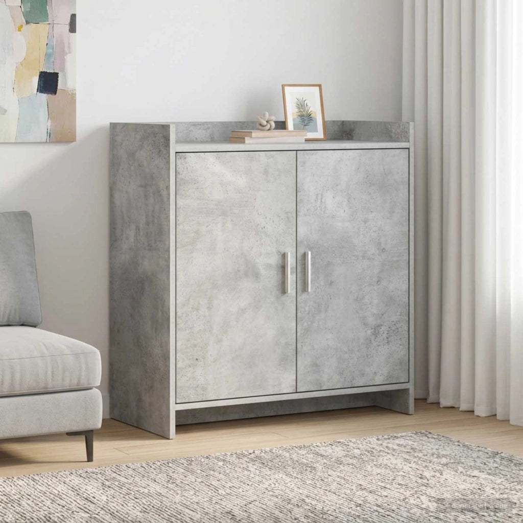 Credenza Grigio Cemento 72 x 36 x 80 cm Legno ingegnerizzato 8011094