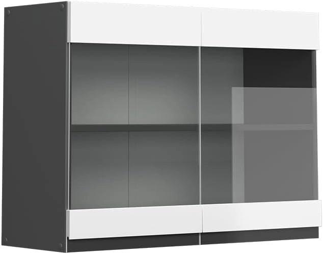 Frontale cucina R-Line, Bianco, 79.2 x 59 cm frontale del mobile per pensile con vetro