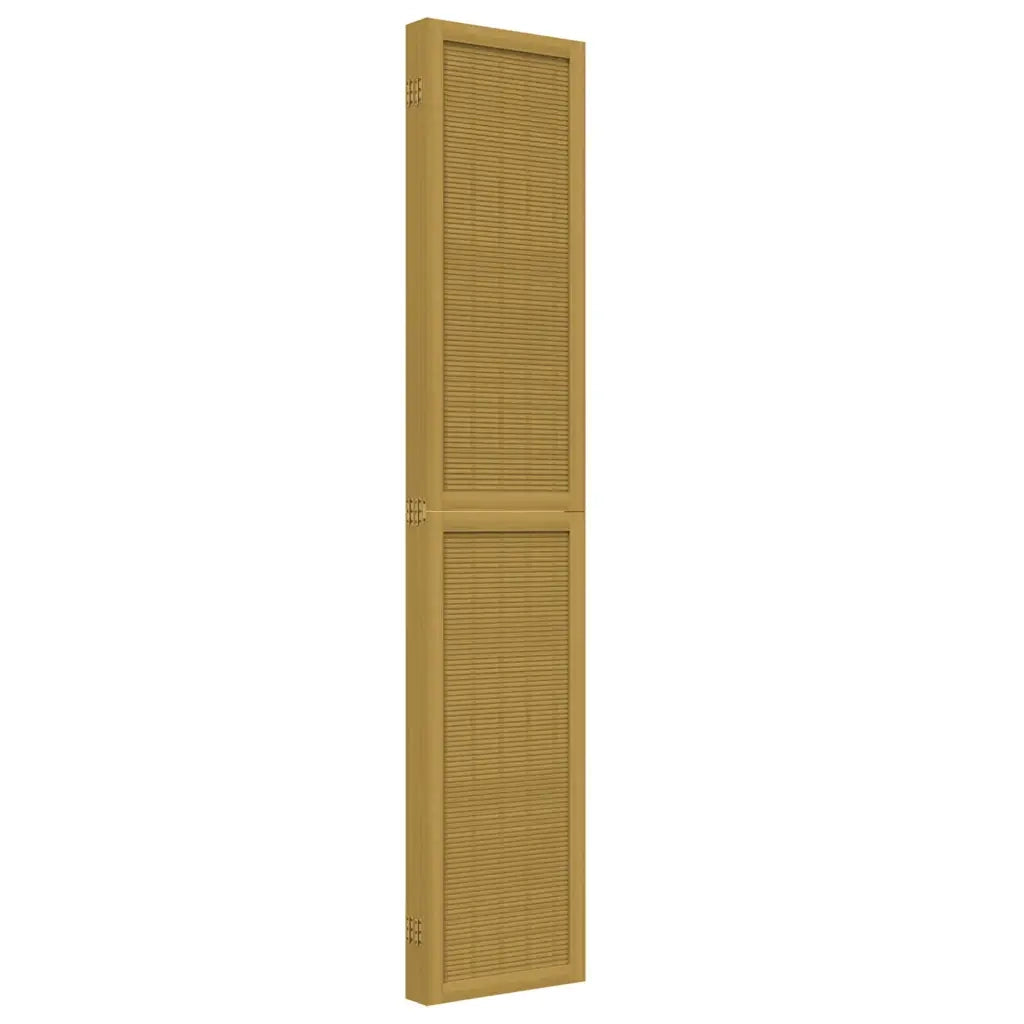 Divisorio Ambienti 5 Pannelli Marrone Legno Massello Paulownia 358823