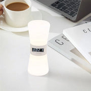 Lampada da lettura e notturna con timer, inclusa orologio da cucina – LED a sabbia, timer da 1-99 minuti, lampada da tavolo da camera e torcia.