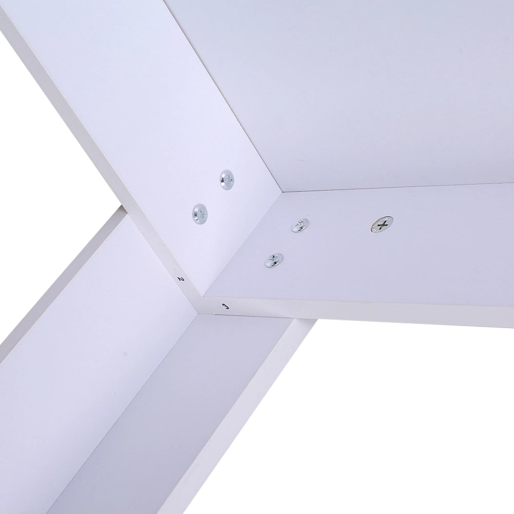 Tavolo per Sala da Pranzo Fisso 120x80 H74cm Bianco e Top 18mm Moderno