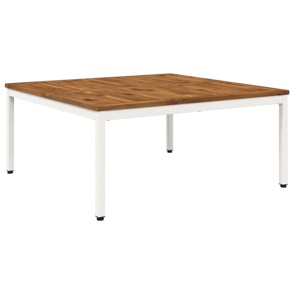 Tavolino da salotto Naturale e Bianco 100 x 100,5 x 45 cm 901290