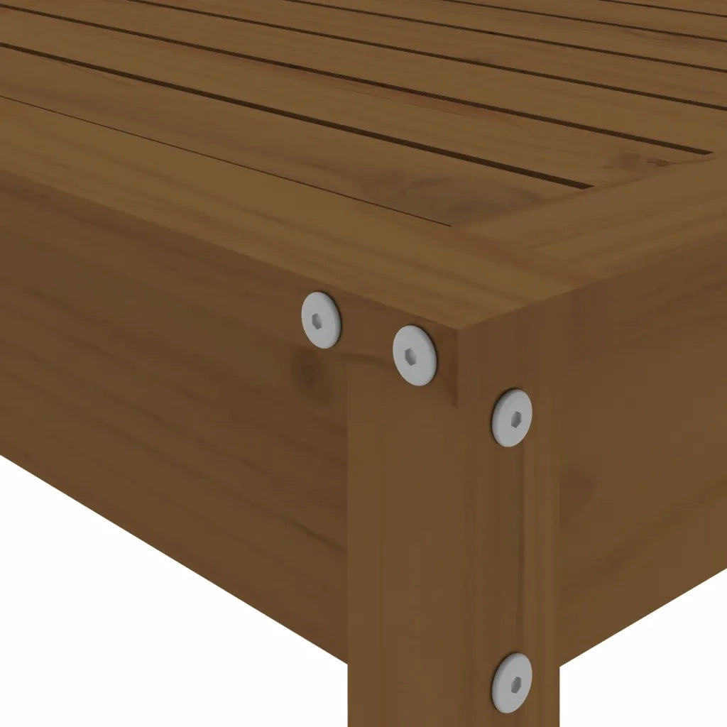 Set Bar da Giardino 5 pz | Set Salotto da Giardino ambra in Legno Massello di Pino