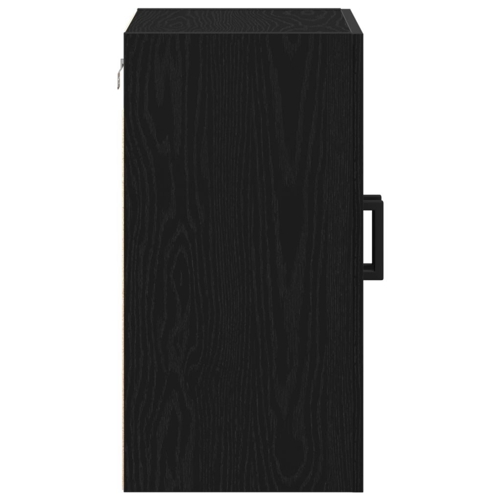 Armadio a muro  Nero Rovere 60x31x60 cm Legno ingegnerizzato