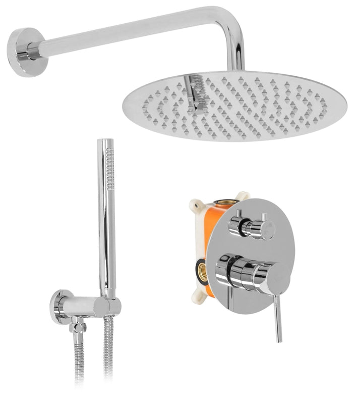 Set Doccia Da Incasso Rea Lungo Chrome + Box
